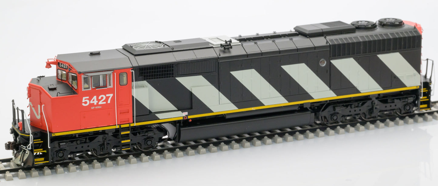 HO Scale GMDD SD50F Diesel Locomotive - Canadian National (CN) 'Stripes'