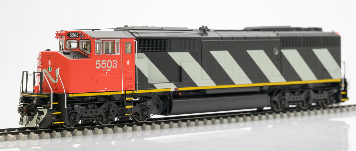 HO Scale GMDD SD50AF Diesel Locomotive - Canadian National (CN) 'Stripes'