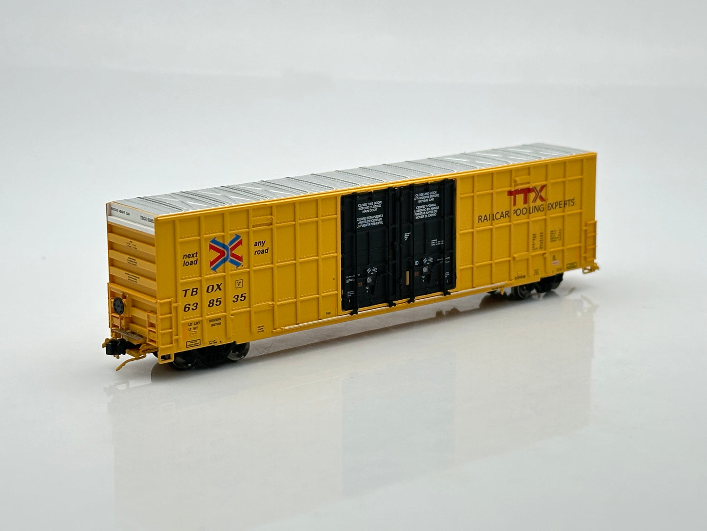 N Scale Greenbrier 7550 cf 60’ Plate F Boxcar (2nd Run) - TTX Company Low Markings (TBOX)
