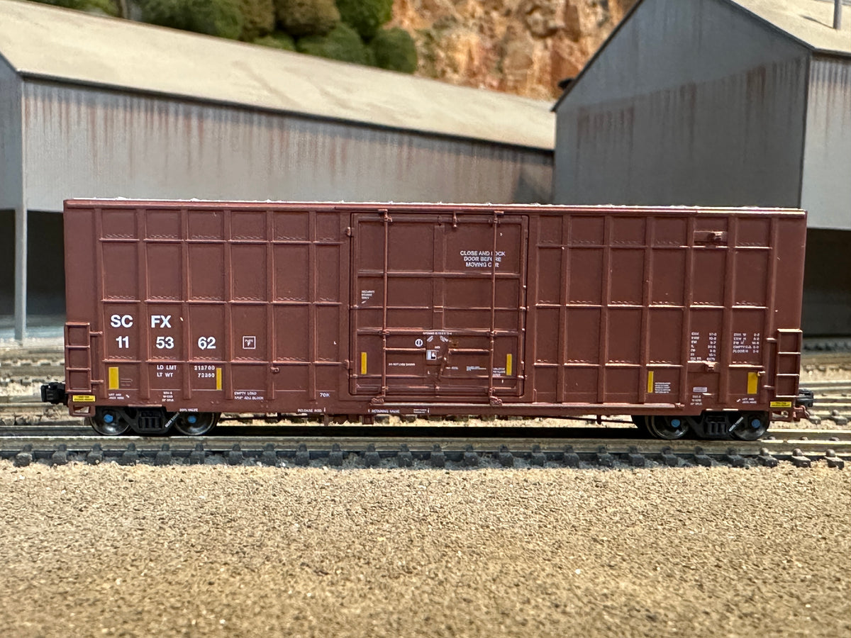 N Scale Gunderson 6276cf 50' Plate F Boxcar - Greenbrier Management Services LLC (SCFX)
