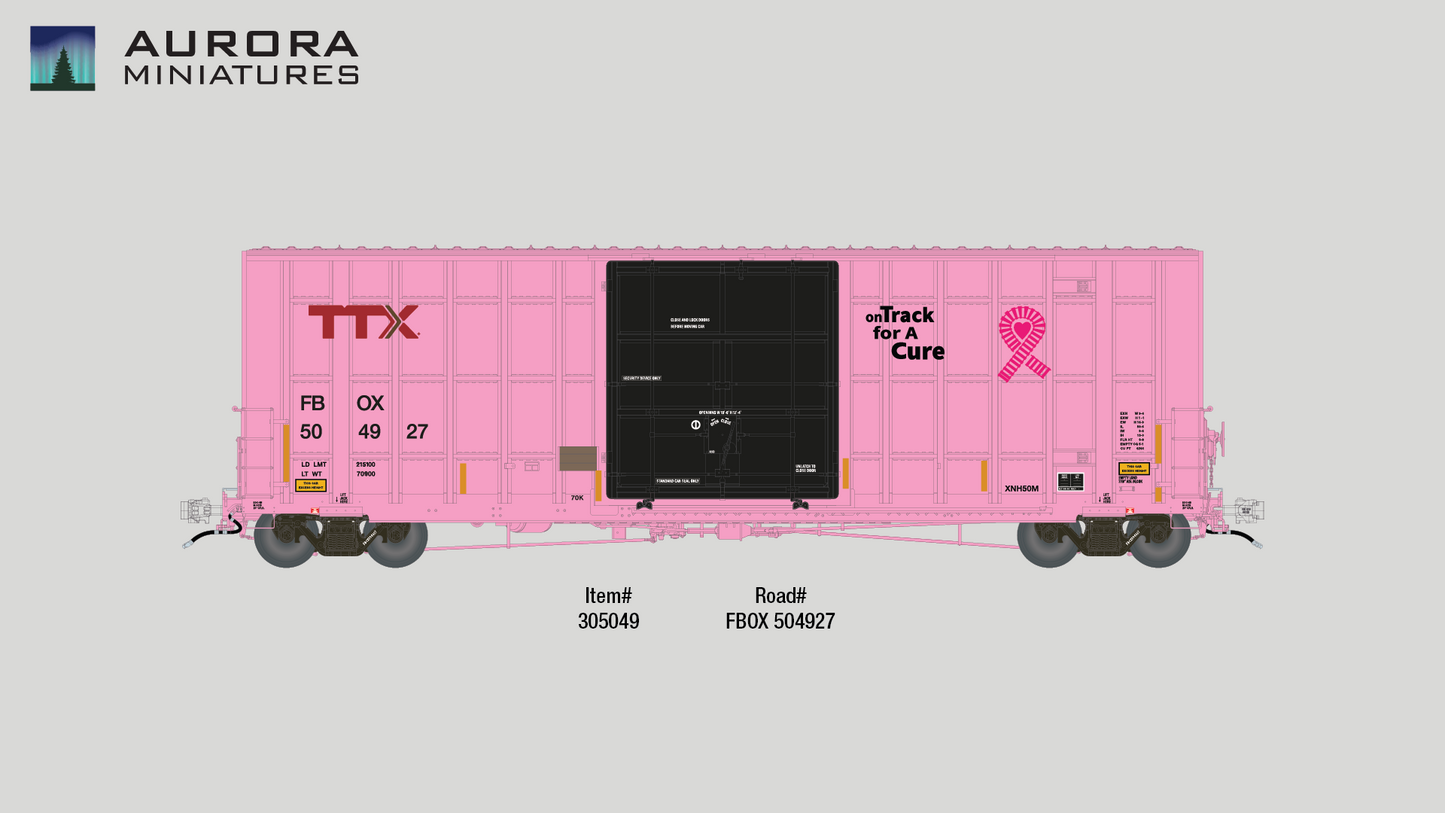 Aurora Miniatures EXCLUSIVE HO Scale Greenbrier 6276 cf 50' Plate F Boxcar - FBOX 504927