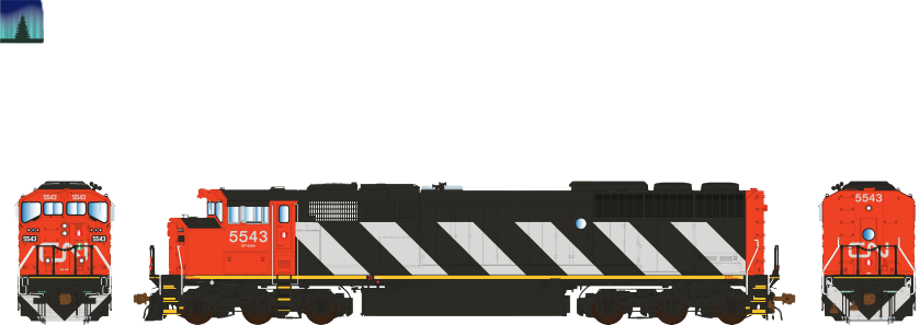 5543 Aurora Miniatures EXCLUSIVE CN 5543 HO Scale GMD SD60F Diesel Locomoti ...