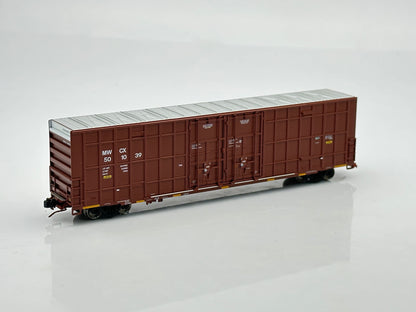 N Scale Greenbrier 7550 cf 60’ Plate F Boxcar (2nd Run) - Midwest Railcar (MWCX)