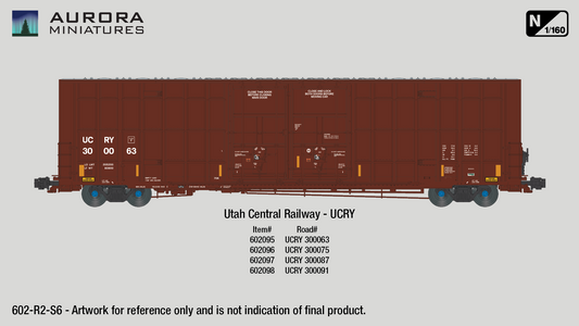 N Scale Greenbrier 7550 cf 60’ Plate F Boxcar (2nd Run) - Utah Central Ry. (UCRY)